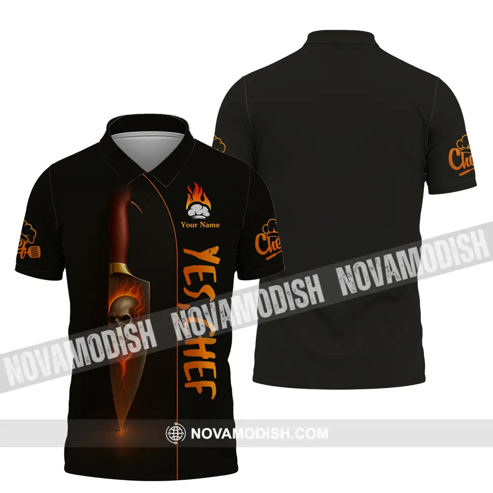 Unisex Shirt - Custom Yes Chef Shirt Polo Shirt / S T-shirt
