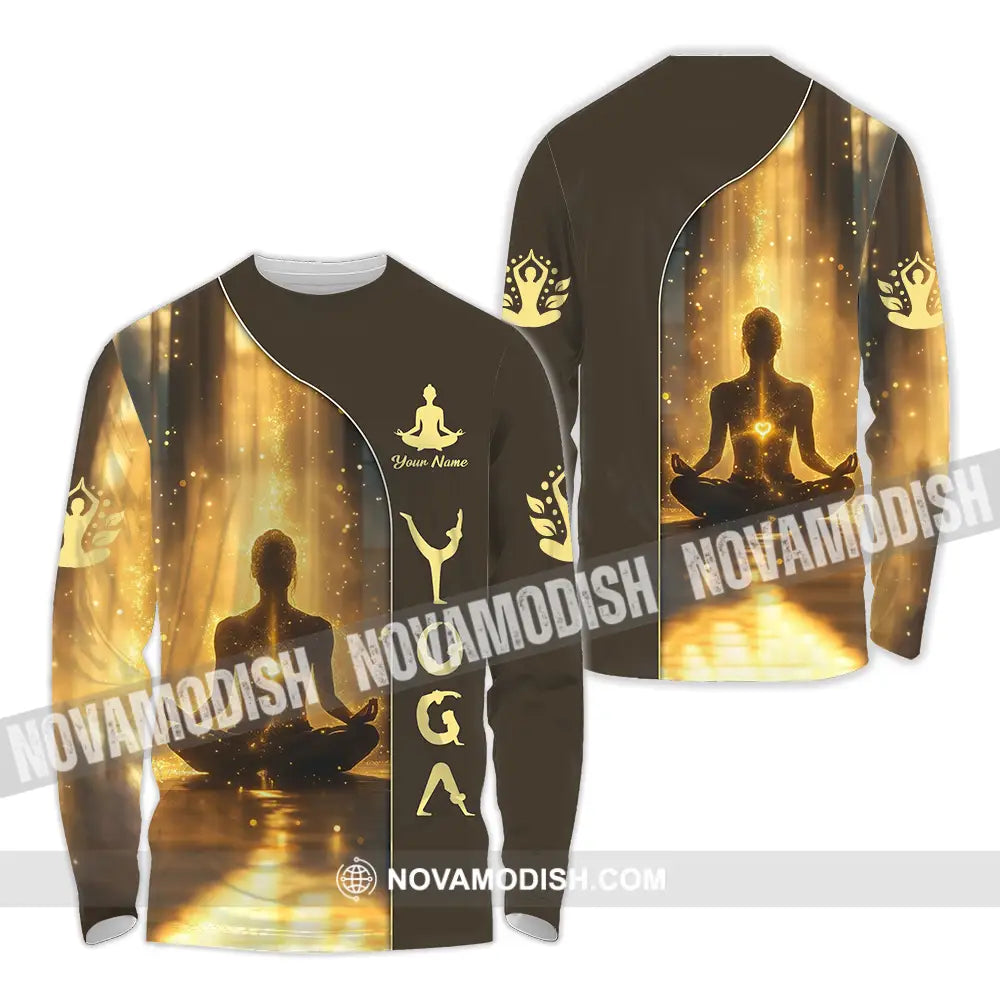 Unisex Shirt - Custom Yoga 3D Shirt Long Sleeve Shirt / S T-shirt