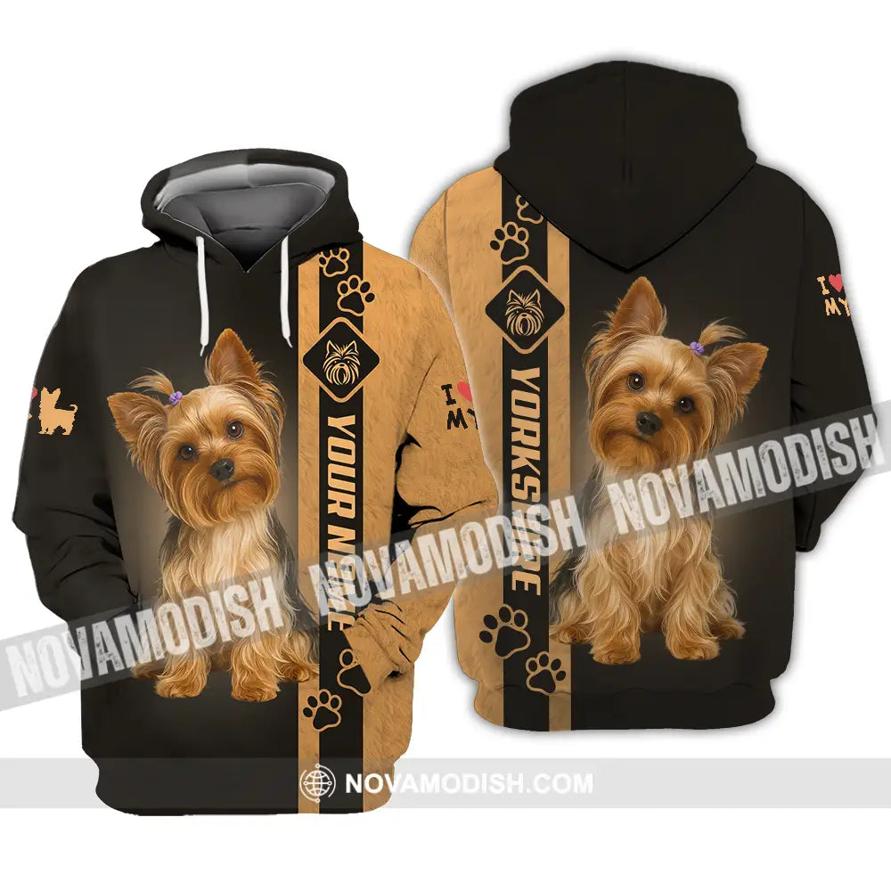 Unisex Shirt - Custom Yorkshire Terrier Shirt Hoodie / S T-shirt