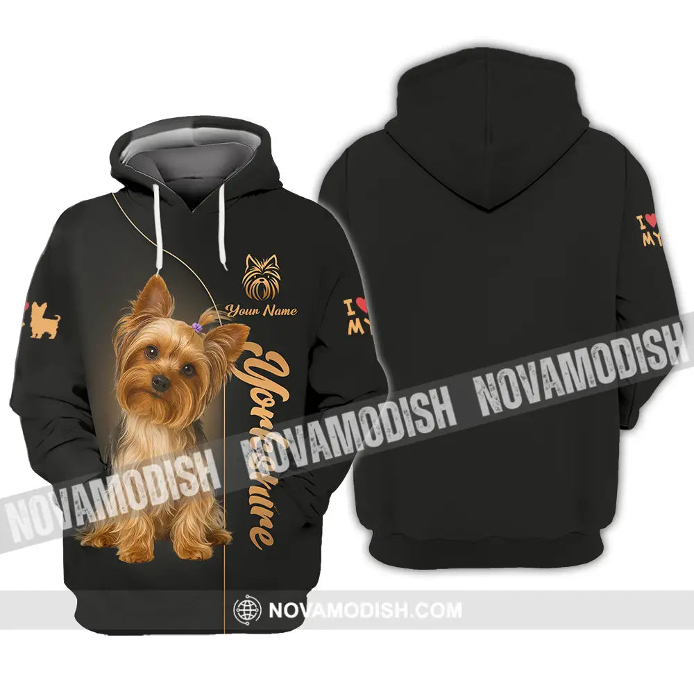 Unisex Shirt - Custom Yorkshire Terrier Shirt Hoodie / S T-shirt
