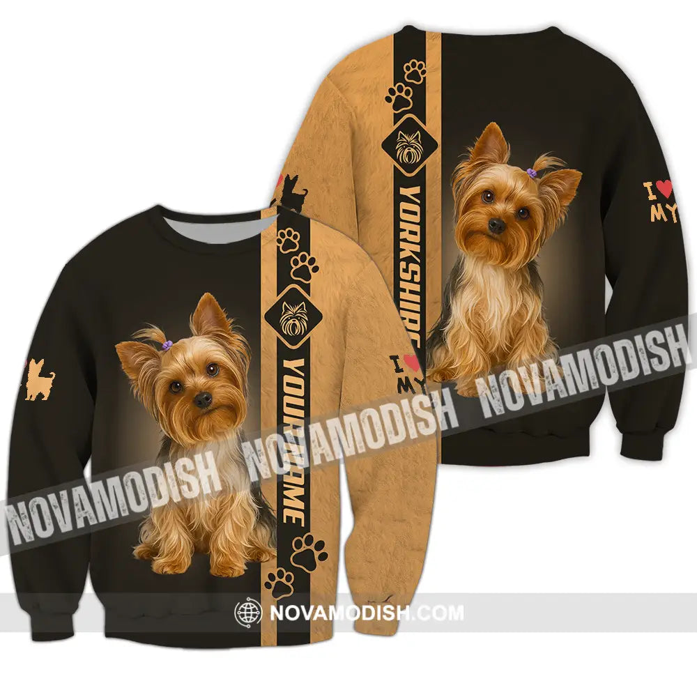 Unisex Shirt - Custom Yorkshire Terrier Shirt Long Sleeve / S T-shirt