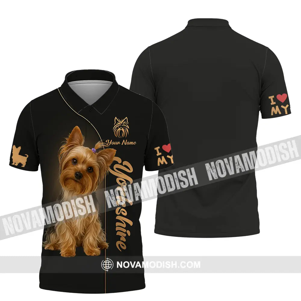 Unisex Shirt - Custom Yorkshire Terrier Shirt Polo Shirt / S T-shirt