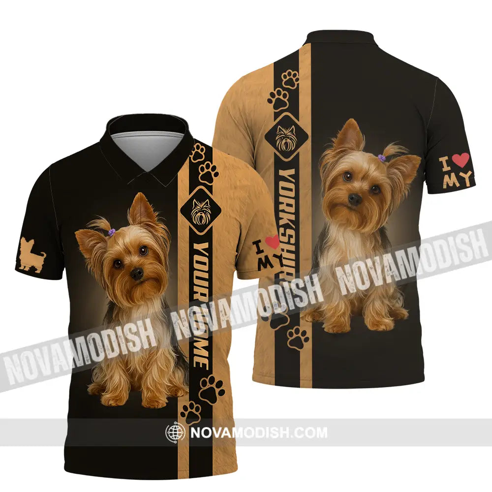 Unisex Shirt - Custom Yorkshire Terrier Shirt Polo Shirt / S T-shirt