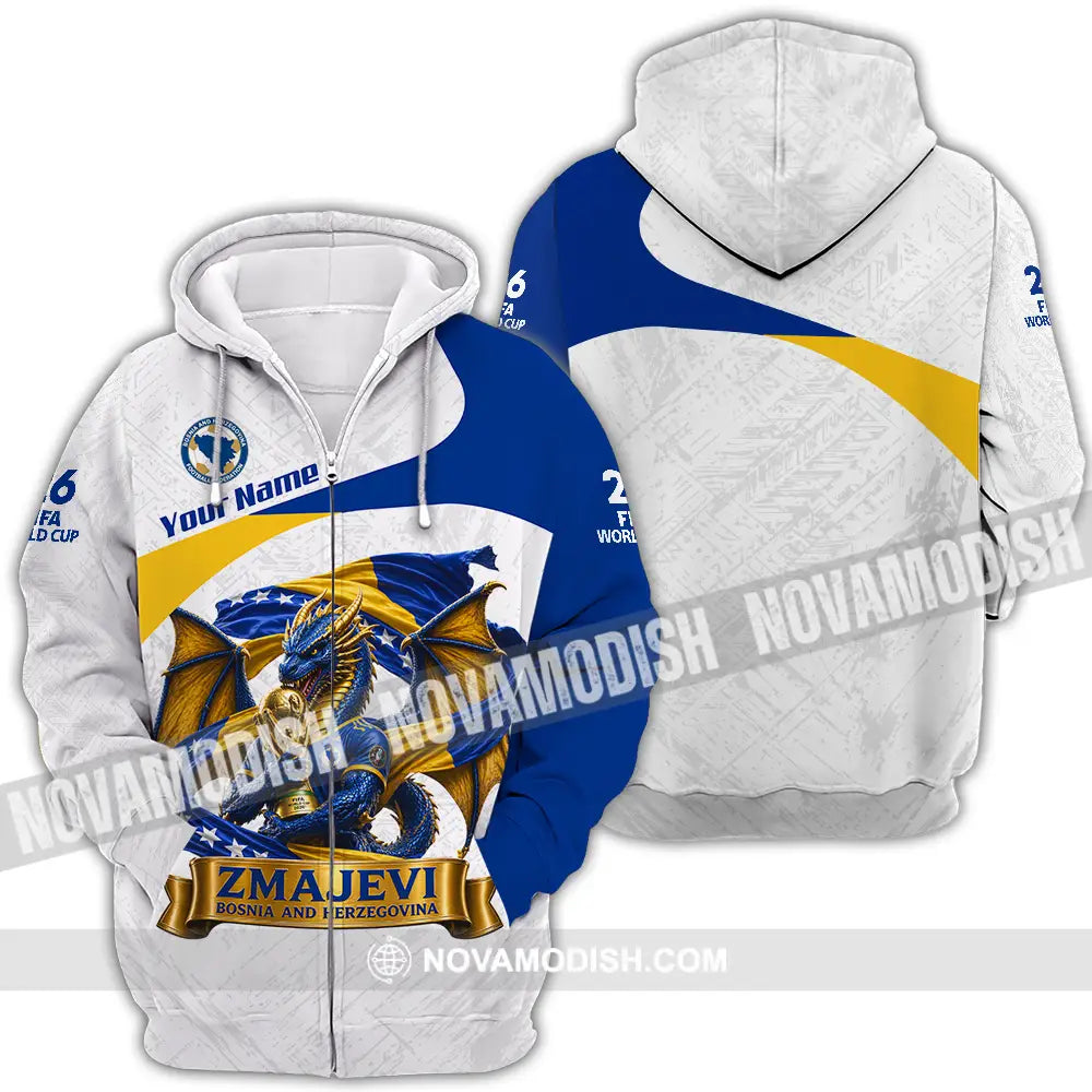 Unisex Shirt - Custom Zmajevi World Cup 2026 3D Shirt - Zipper Hoodie / S - T-shirt