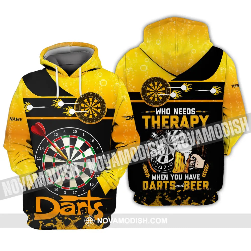 Unisex Shirt Darts Beer Custom Polo Hoodie Team T-Shirt Gift For Players / S