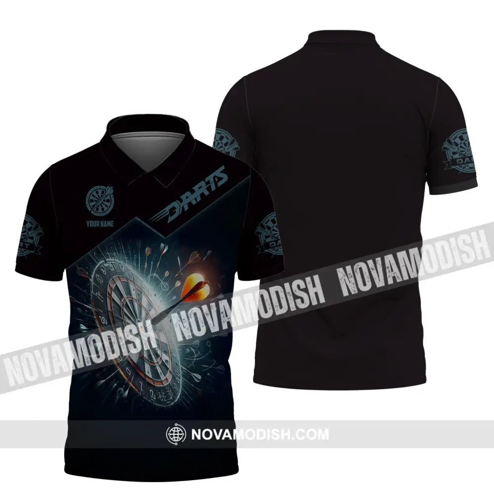 Unisex Shirt Darts T-Shirt Gift For Lover Gamer Polo / S