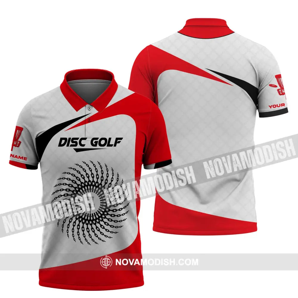 Unisex Shirt Disc Golf Custom Name Polo Gift For Player Tee / S T-Shirt