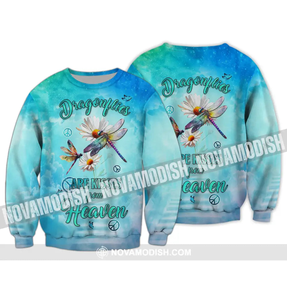 Unisex Shirt Dragonflies Peace Heaven Memorial In Loving Memory Apparel Long Sleeve / S T-Shirt