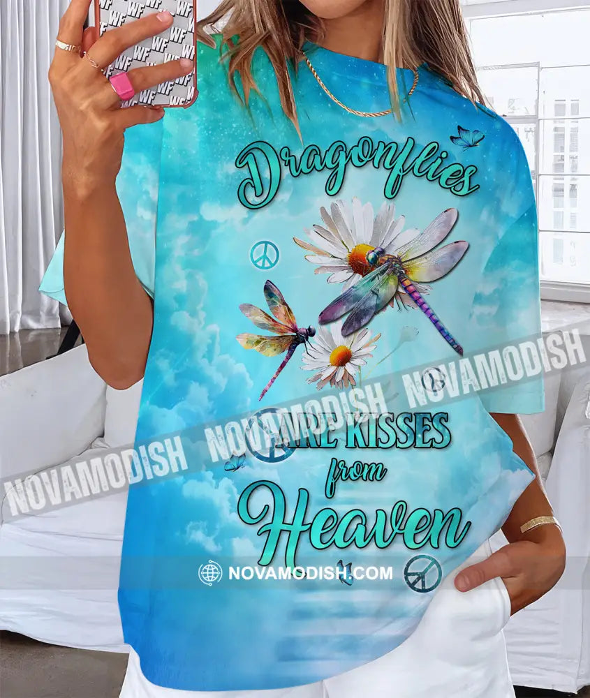 Unisex Shirt Dragonflies Peace Heaven Memorial In Loving Memory Apparel T-Shirt