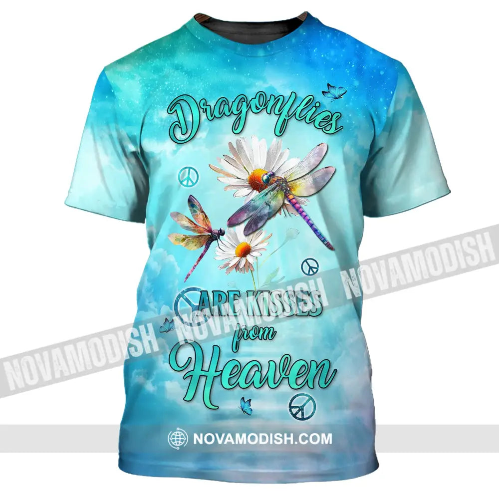 Unisex Shirt Dragonflies Peace Heaven Memorial In Loving Memory Apparel T-Shirt / S