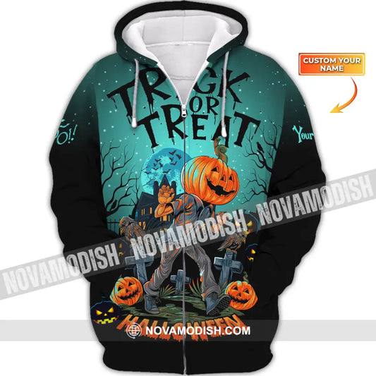 Unisex Shirt Halloween Hoodie For Tp-Nh23080902 Zipper / S T-Shirt