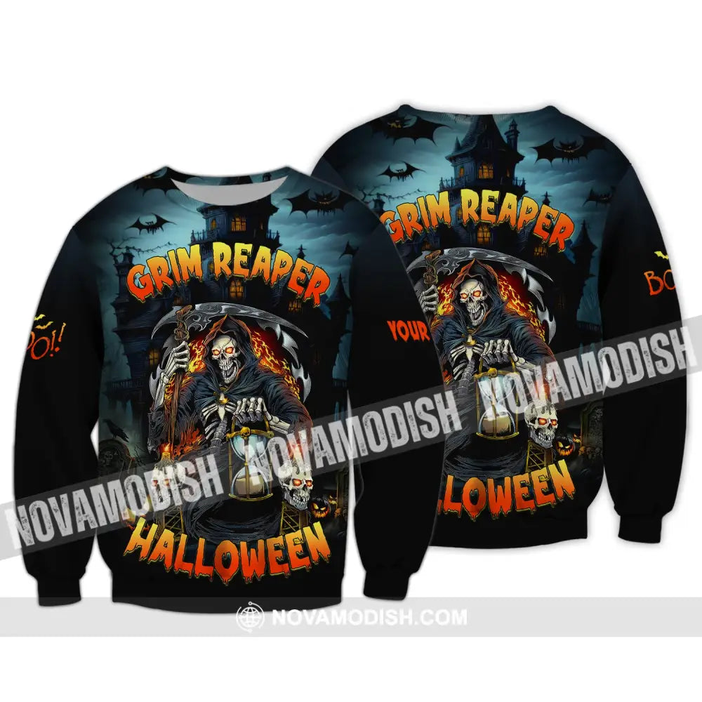 Unisex Shirt Halloween Monster Hoodie For Long Sleeve / S T-Shirt