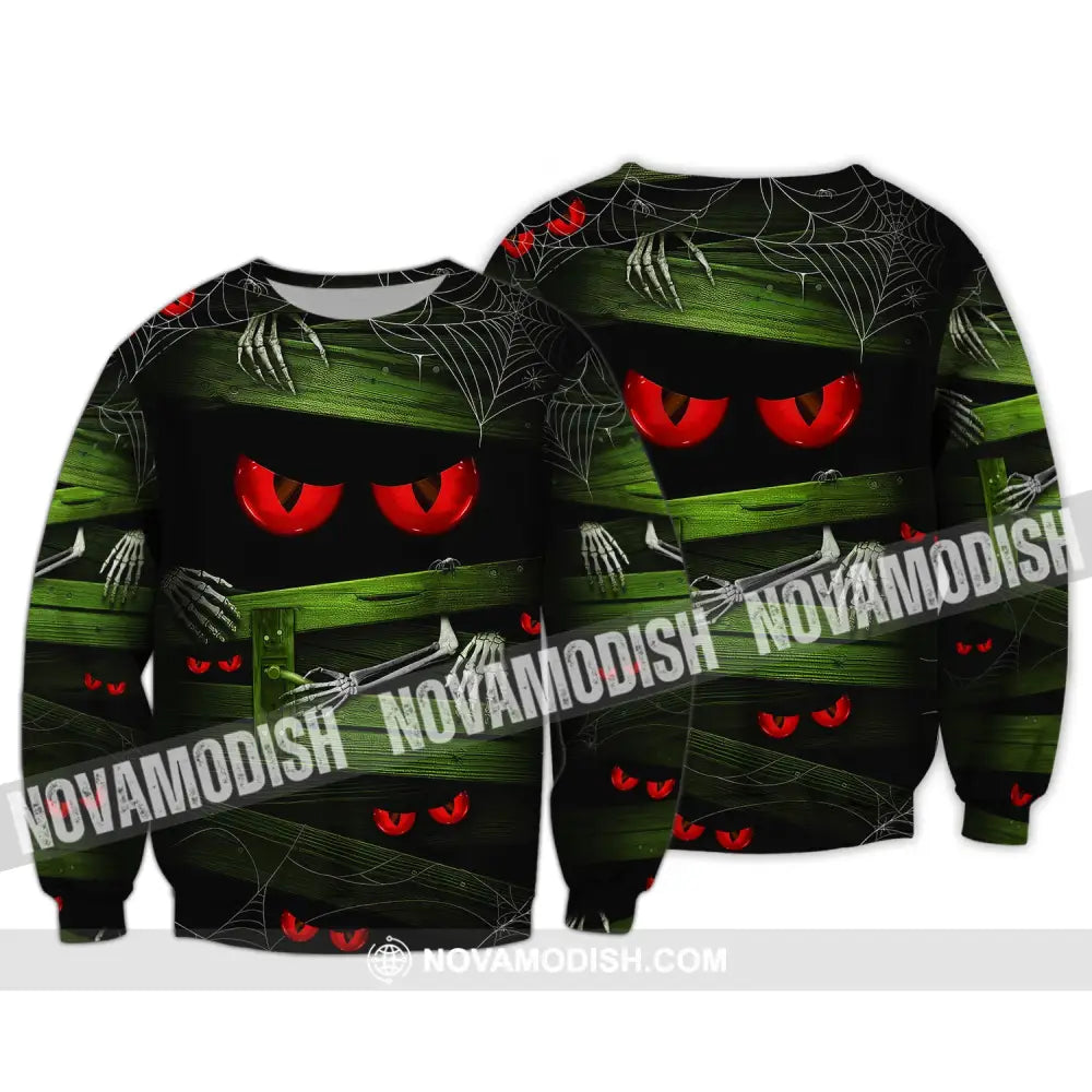 Unisex Shirt Halloween Monster Hoodie For Long Sleeve / S T-Shirt