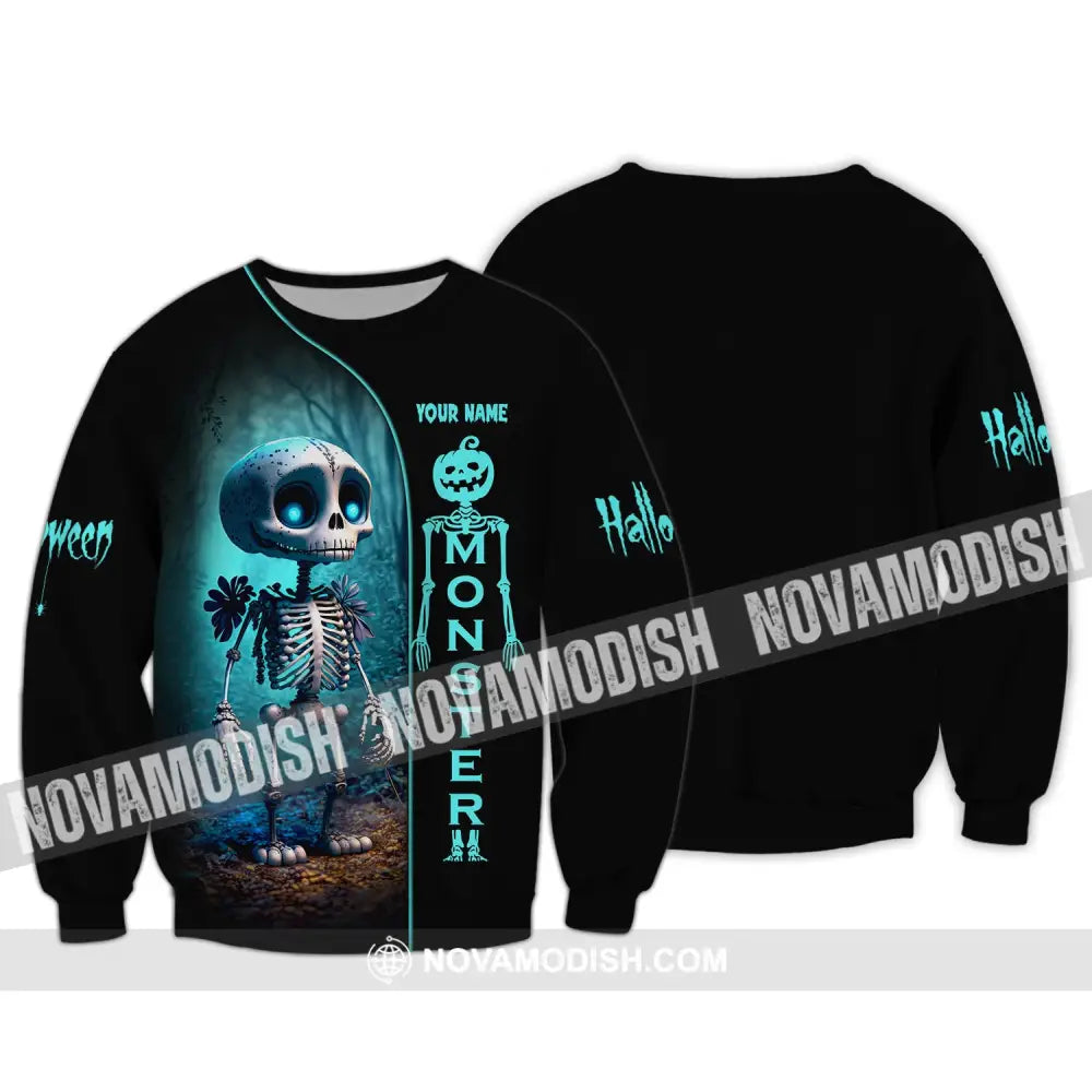 Unisex Shirt Halloween T-Shirt Hoodie For Long Sleeve / S