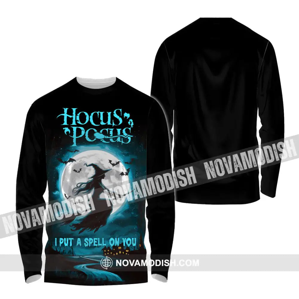 Unisex Shirt - Hocus Pocus I Put A Spell On You Halloween Shirt Long Sleeve Shirt / S T-shirt