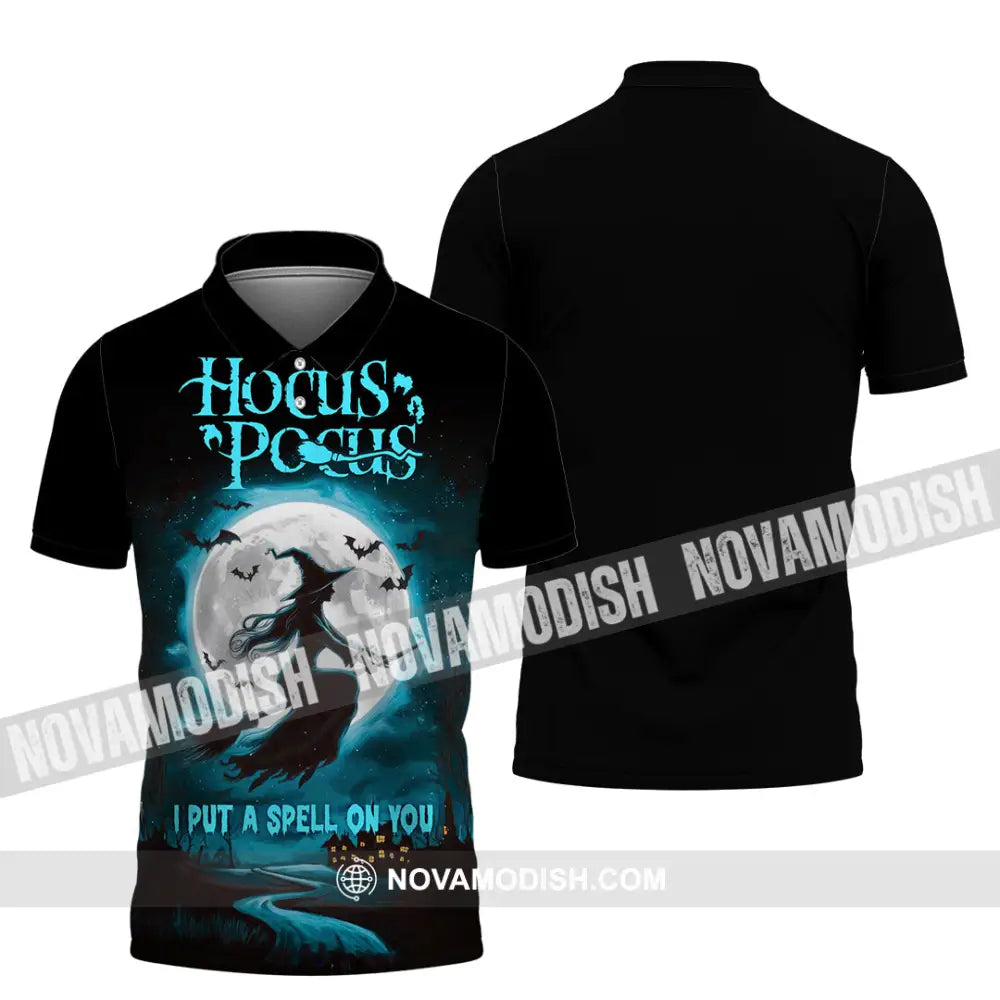 Unisex Shirt - Hocus Pocus I Put A Spell On You Halloween Shirt Polo Shirt / S T-shirt