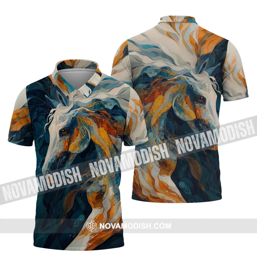 Unisex Shirt - Horse Funny Graphic Shirt Polo Shirt / S T-shirt
