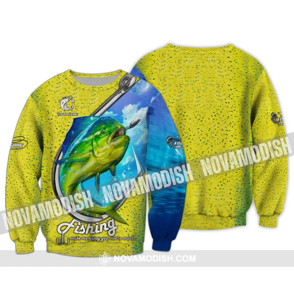 Unisex Shirt Mahi Fishing Hoodie Gift Long Sleeve / S T-Shirt