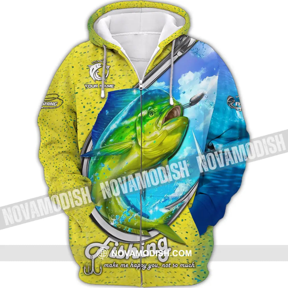 Unisex Shirt Mahi Fishing Hoodie Gift Zipper / S T-Shirt