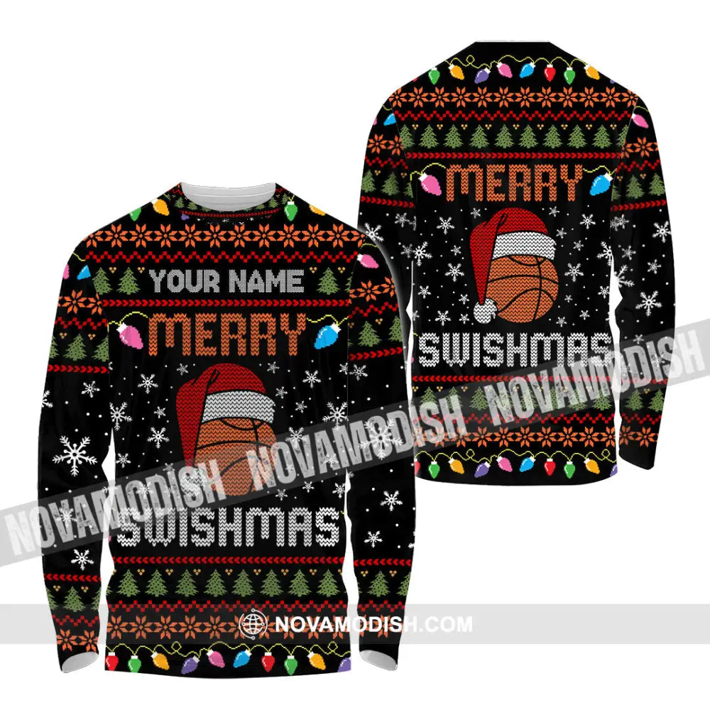 Unisex Shirt - Merry Swishmas Christmas Shirt Long Sleeve Shirt / S T-shirt