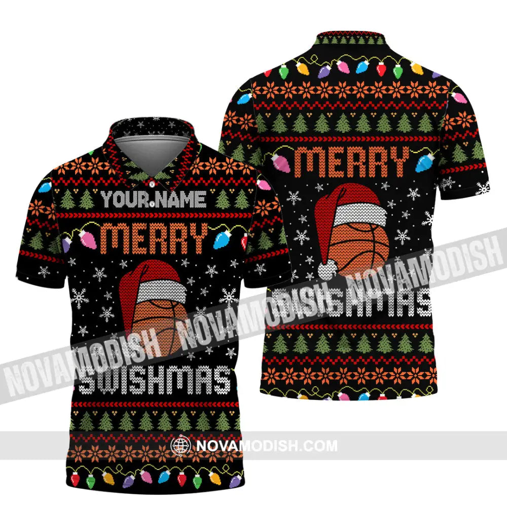 Unisex Shirt - Merry Swishmas Christmas Shirt Polo Shirt / S T-shirt
