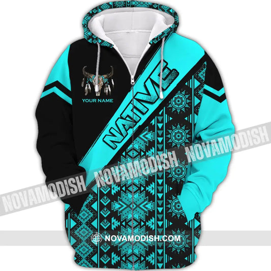 Unisex Shirt Native American Hoodie Indigenous Zipper / S T-Shirt