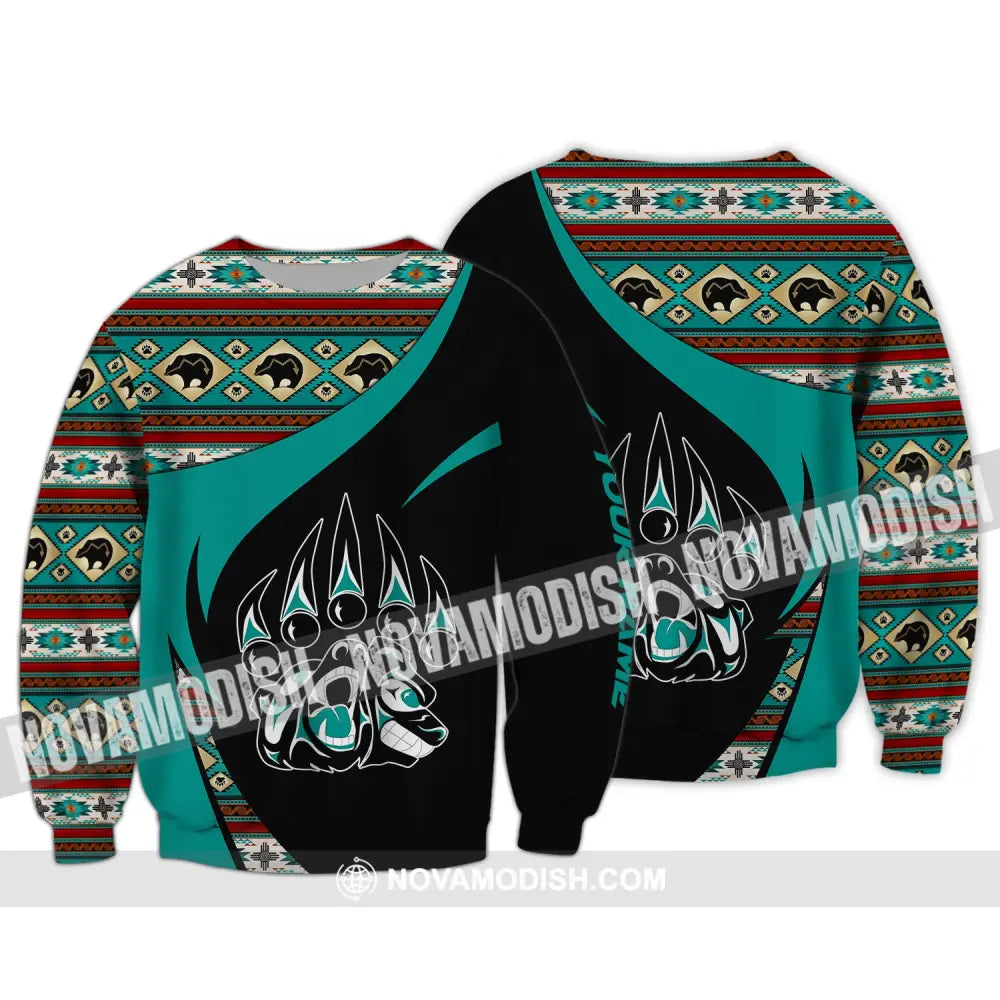 Unisex Shirt Native Bear American Hoodie Indigenous Long Sleeve / S T-Shirt