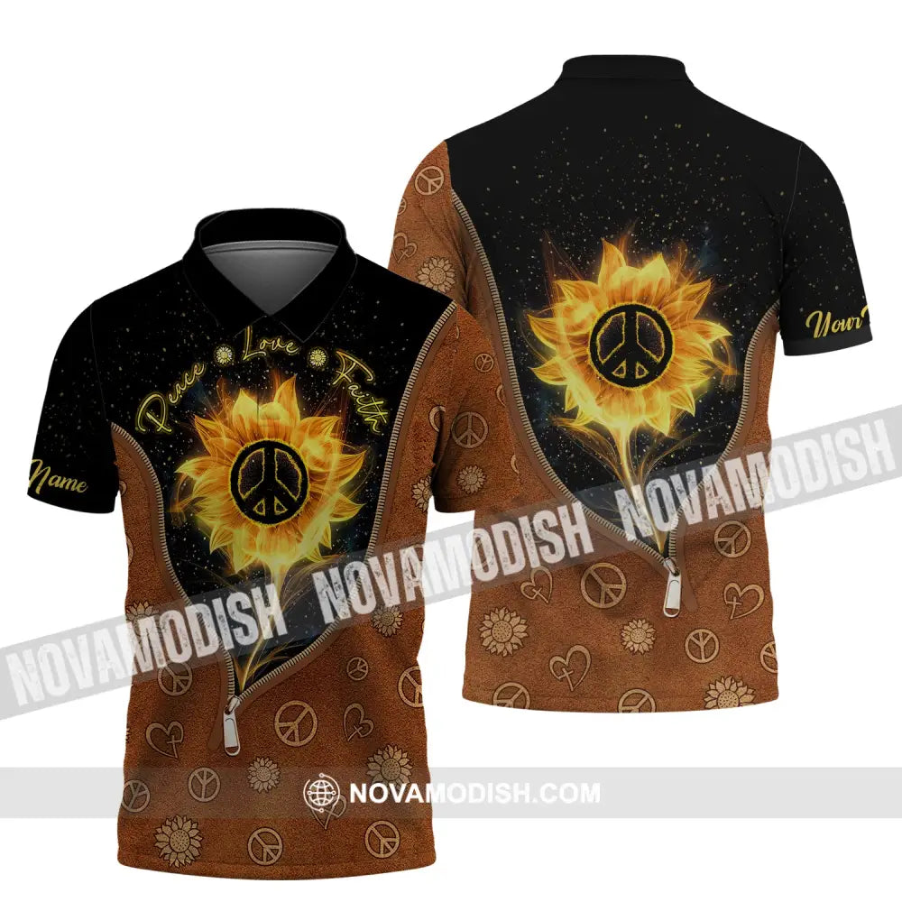 Unisex Shirt Peace Love Faith No War Hoodie Anti-War Apparel Stand For Polo / S T-Shirt