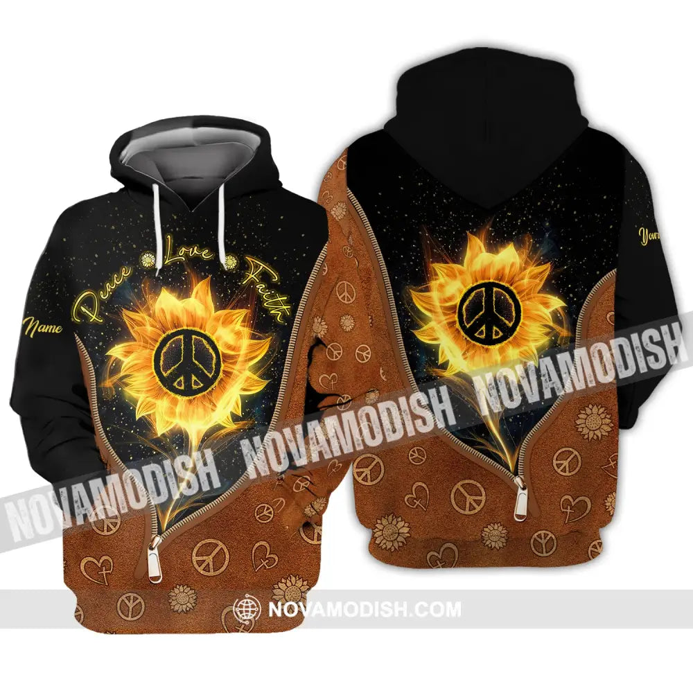Unisex Shirt Peace Love Faith No War Hoodie Anti-War Apparel Stand For / S T-Shirt