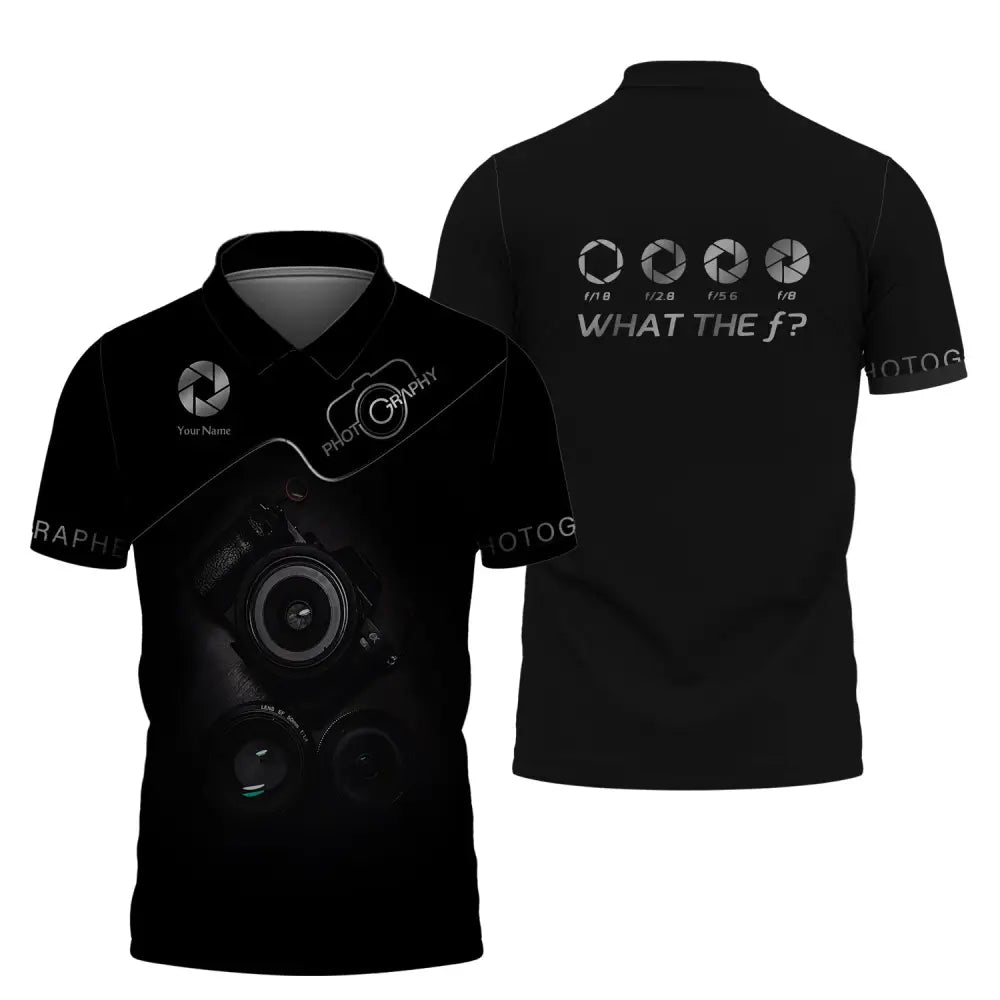 Unisex Shirt Photographer Custom Name - T-Shirt For Photographers Polo / S T-Shirt