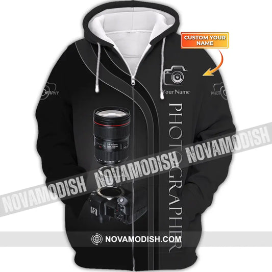 Unisex Shirt Photographer T-Shirt For Photographers Zipper Hoodie / S T-Shirt