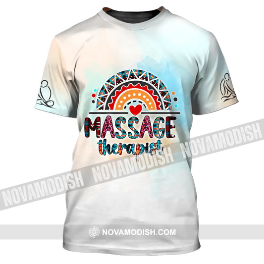 Unisex Shirt Rainbow Massage Therapist Sportwear Therapy Clothing T-Shirt / S