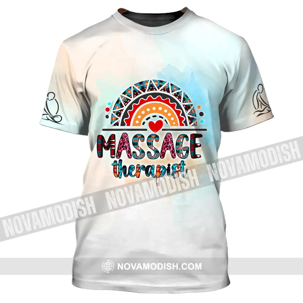 Unisex Shirt Rainbow Massage Therapist Sportwear Therapy Clothing T-Shirt / S