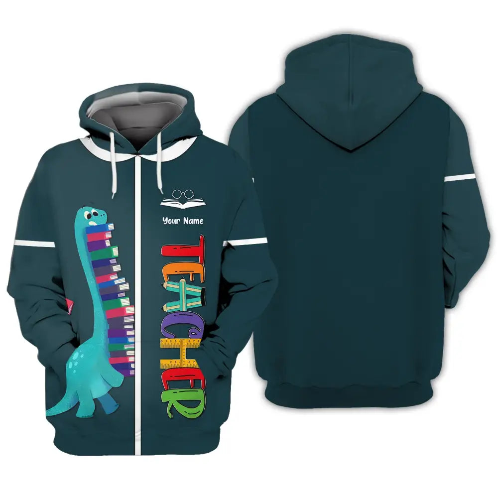 Unisex Shirt Teacher Hoodie Dinosaur Gift For Teachers / S T-Shirt