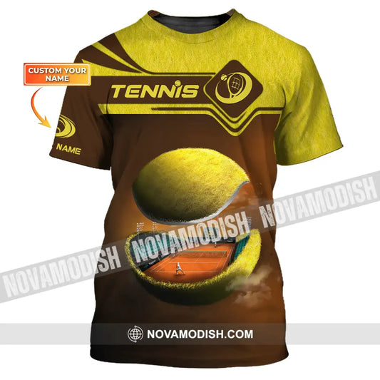 Unisex Shirt Tennis Ball T-Shirt Lover Gift Player Apparel / S