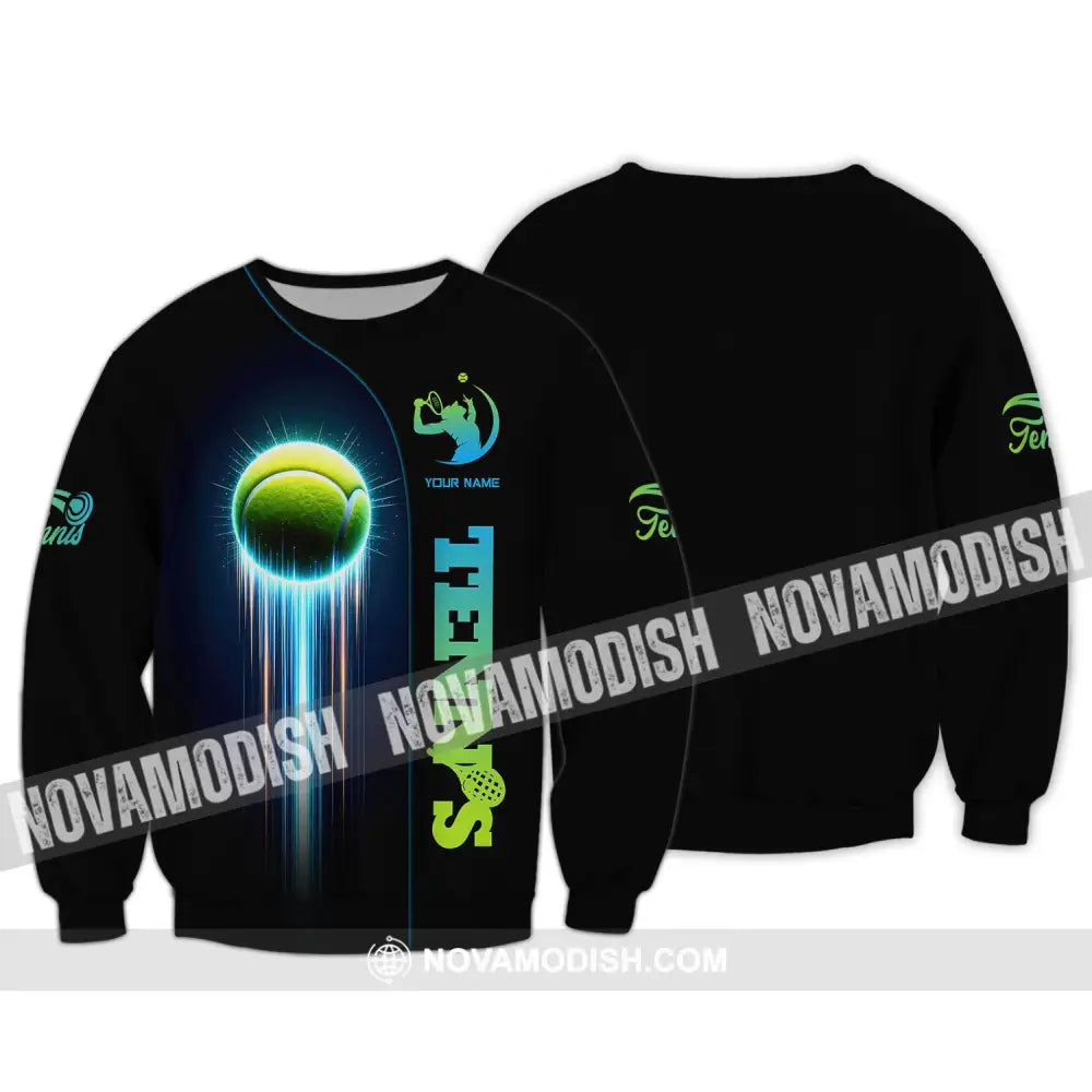 Unisex Shirt Tennis Lover T-Shirt Gift Player Apparel Long Sleeve / S