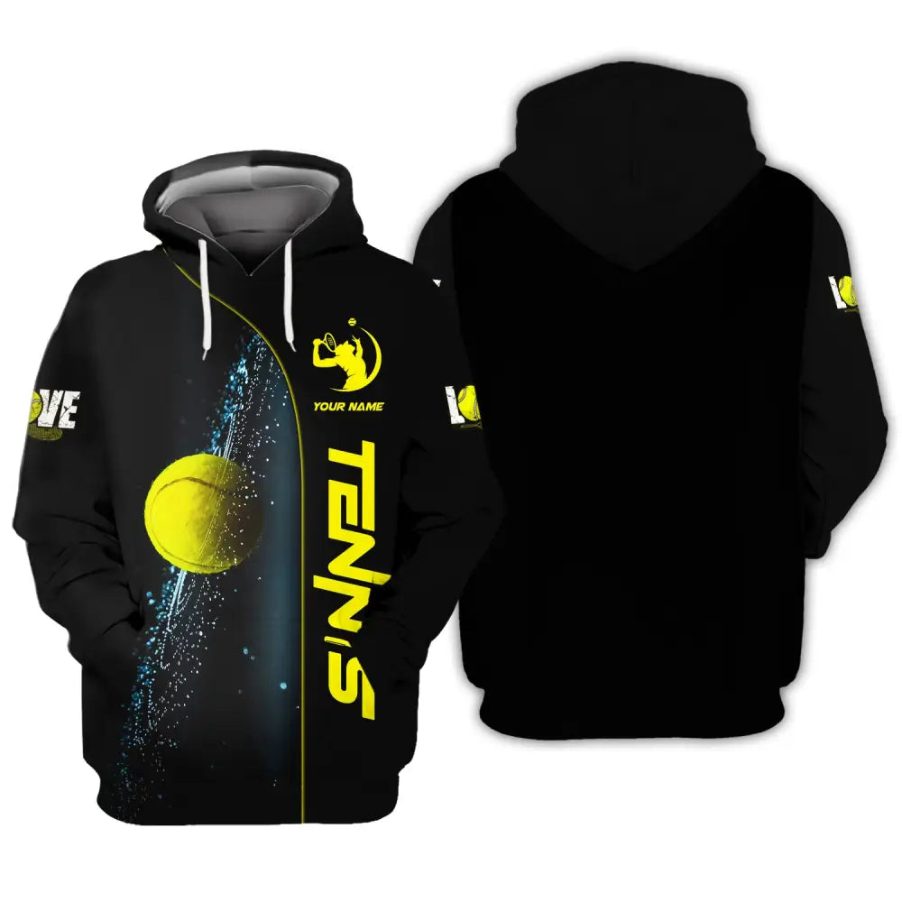 Unisex Shirt Tennis T-Shirt Lover Gift Player Apparel Hoodie / S