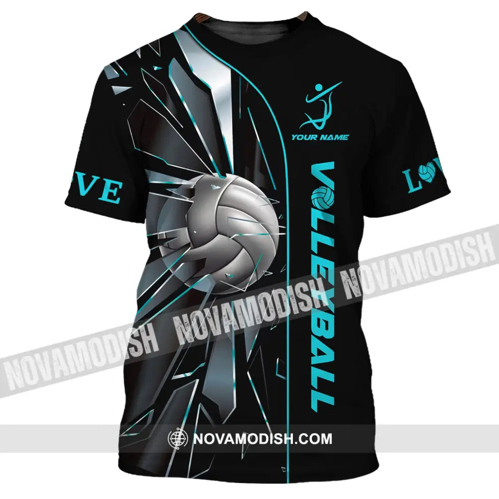 Unisex Shirt Volleyball Custom Love T-Shirt For Club Gift Players / S