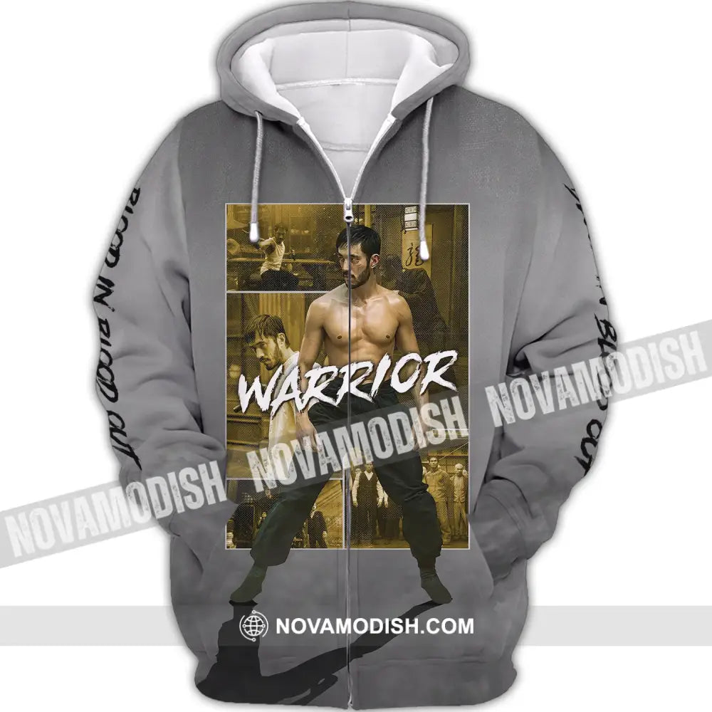 Unisex Shirt Warrior Tshirt Hoodie Blood In Out Zipper / S T-Shirt