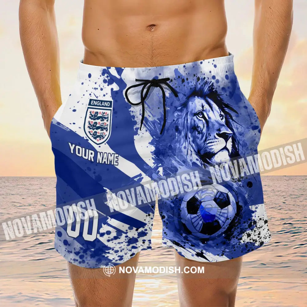 Unisex Short Pants - Custom Name And Number Short Pants England National Team Lion Ball Pants