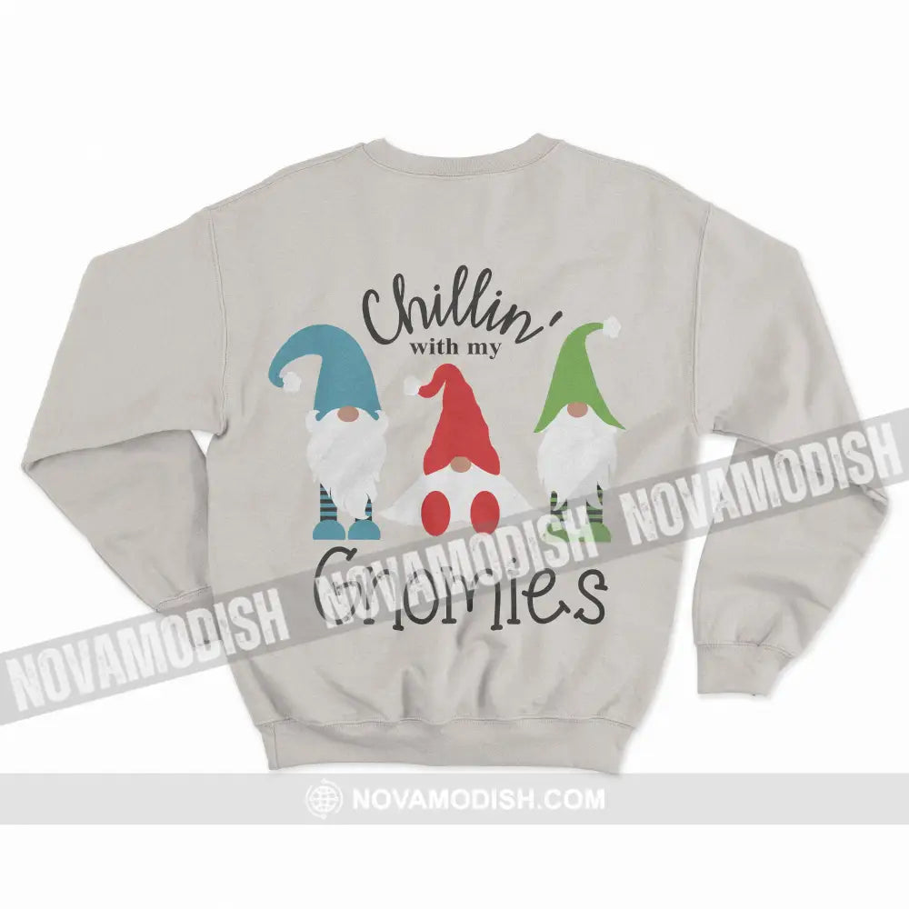 Unisex T-Shirt Chillin With My Gnomies Christmas Hoodie Gift For T-Shirt