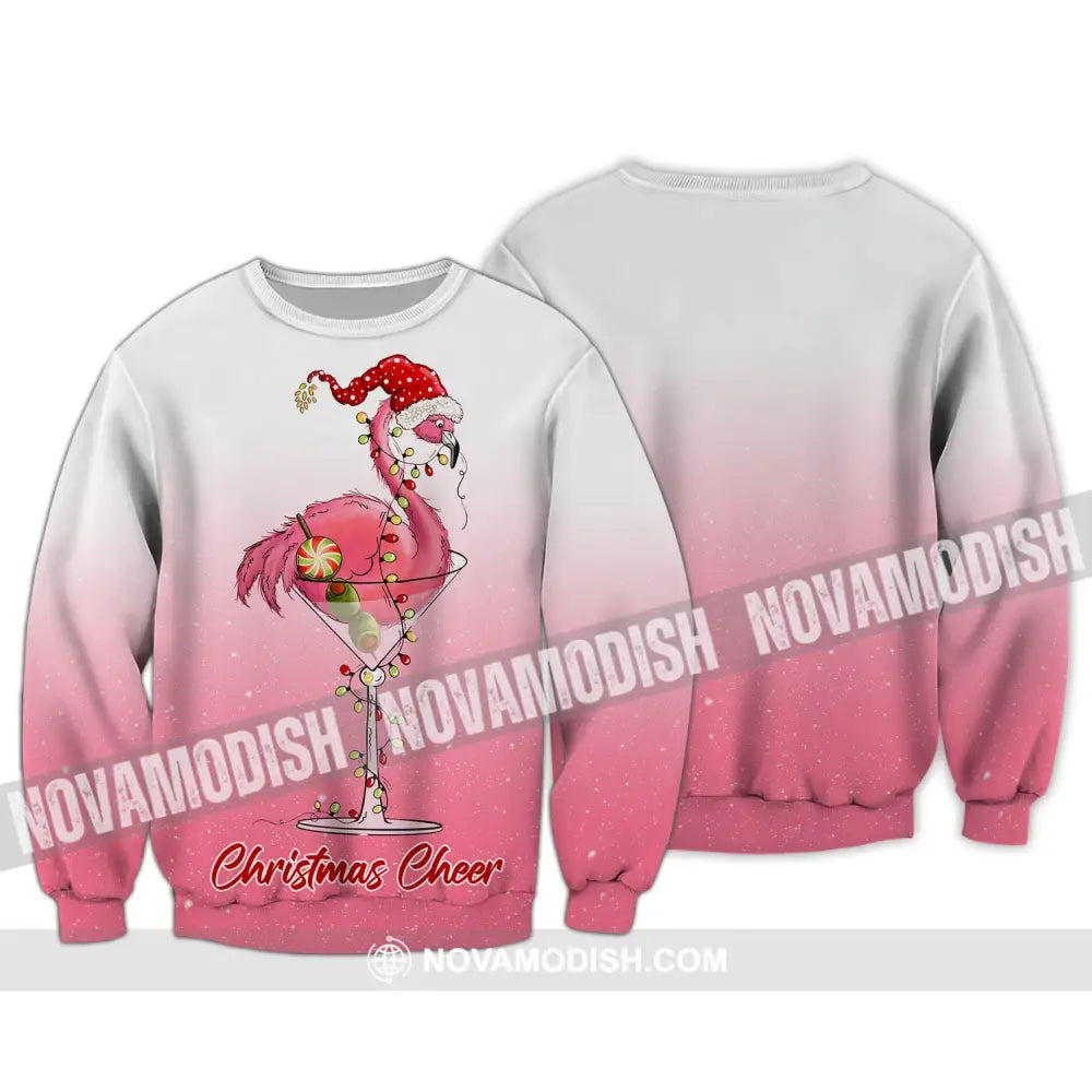 Unisex T-Shirt Christmas Flamingo Shirt Hoodie For