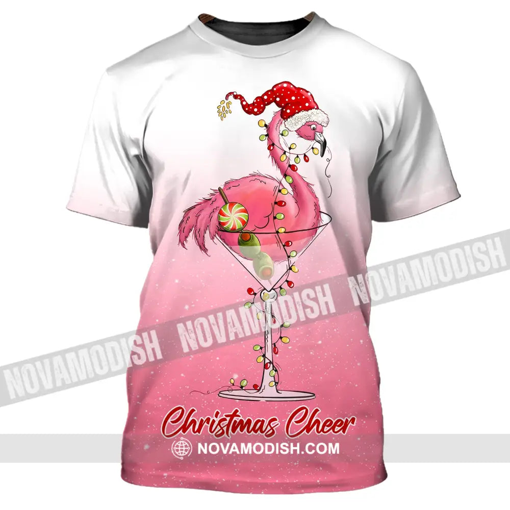 Unisex T-Shirt Christmas Flamingo Shirt Hoodie For