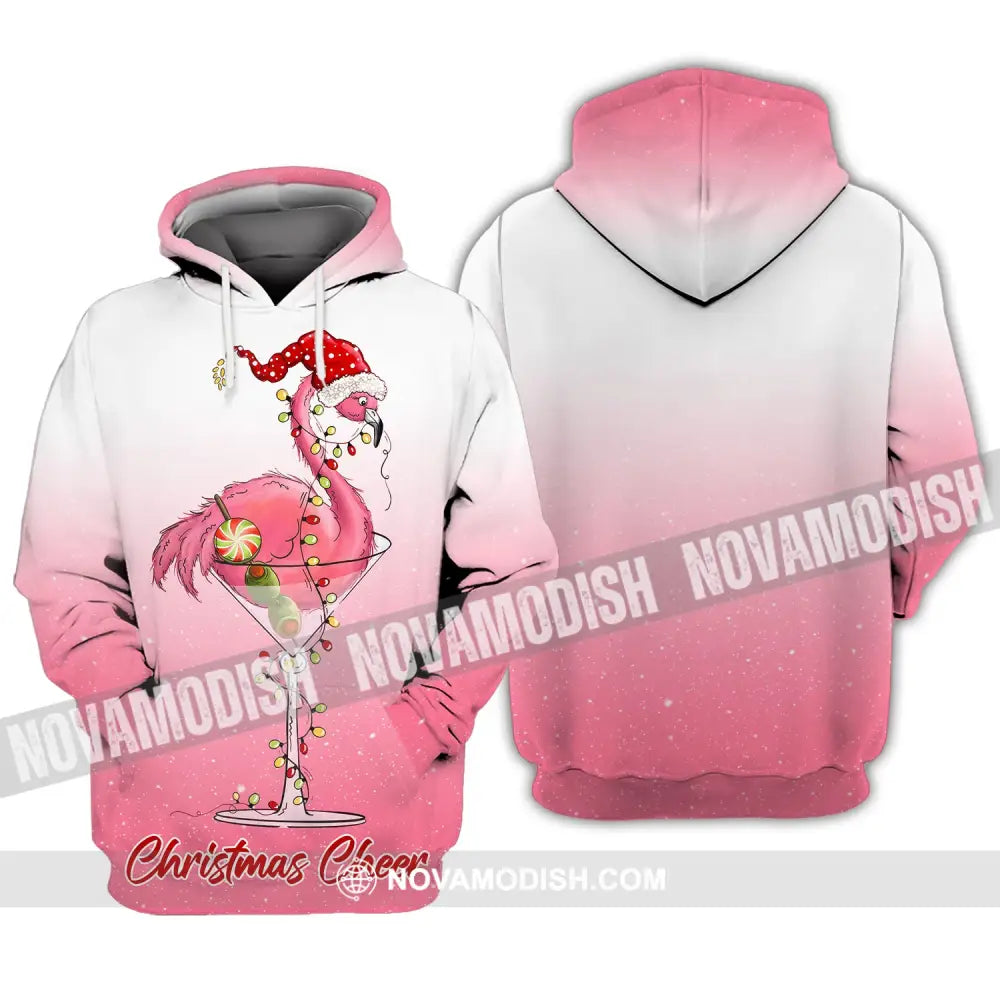 Unisex T-Shirt Christmas Flamingo Shirt Hoodie For