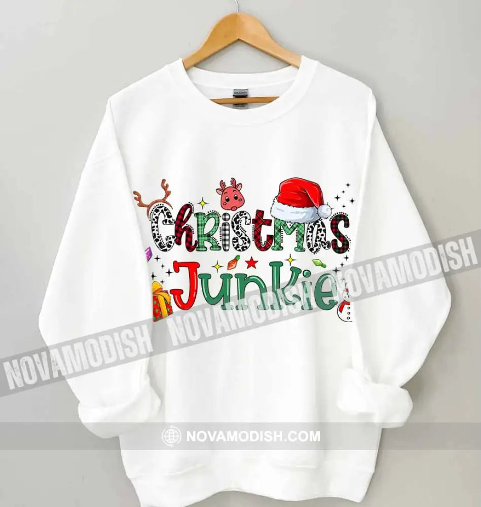 Unisex T-Shirt Christmas Junkie Christmas Hoodie Gift For T-Shirt