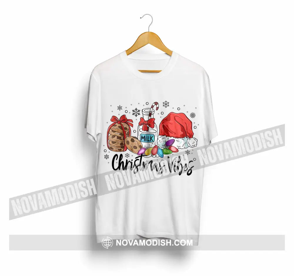 Unisex T-Shirt Christmas Vibes Christmas Hoodie Gift For T-Shirt