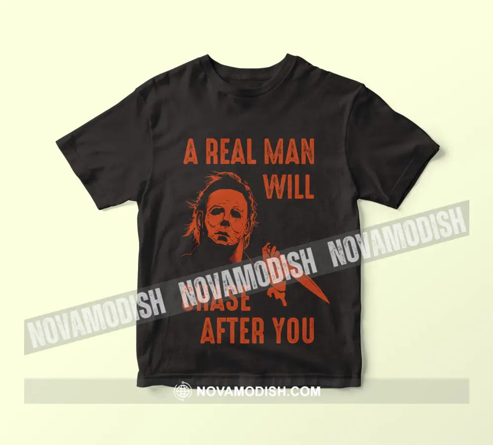 Unisex T-Shirt Halloween A Real Man T-Shirt