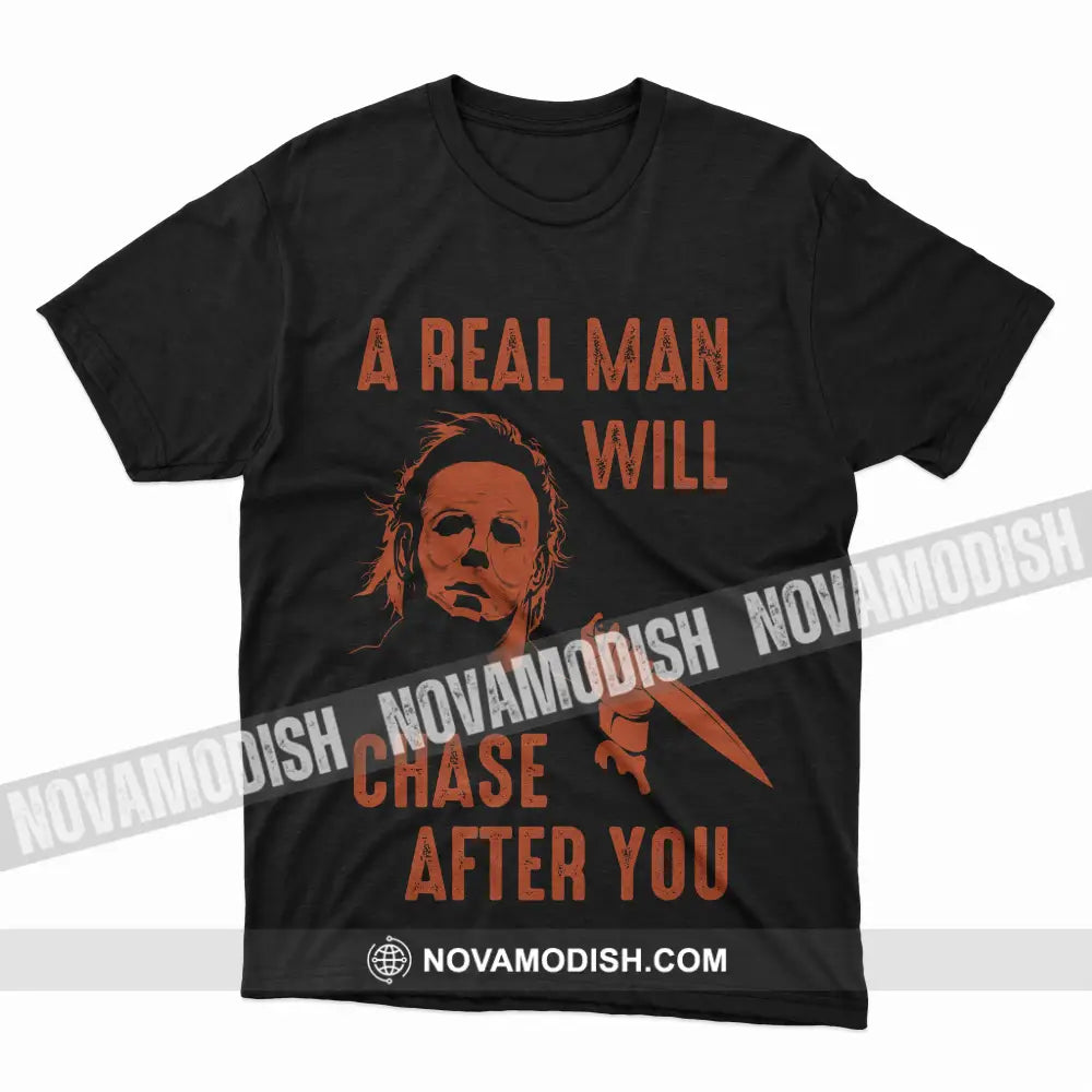 Unisex T-Shirt Halloween A Real Man T-Shirt