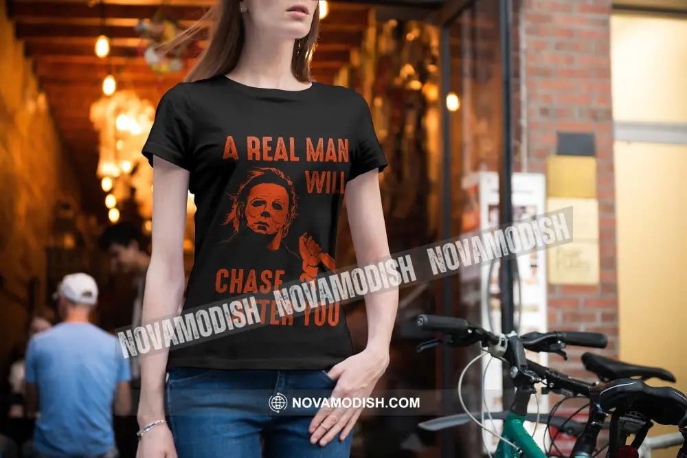 Unisex T-Shirt Halloween A Real Man T-Shirt