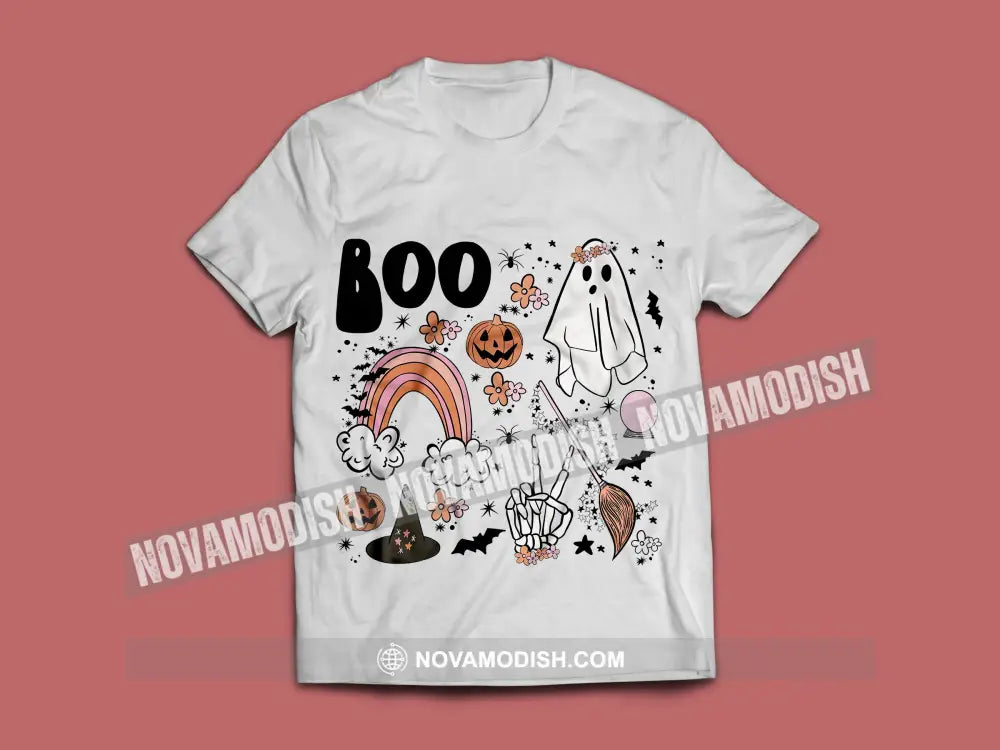 Unisex T-Shirt Halloween Classic Boo T-Shirt Hoodie